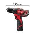 Milwaukee M12 BPD-202X - Wiertarko-wkrętarka udarowa akumulatorowa 30 Nm