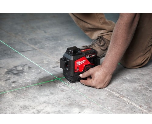 MILWAUKEE  M12 3PL-401C -Laser 3-płaszczyznowy 360° akumulatorowy zielona wiązka