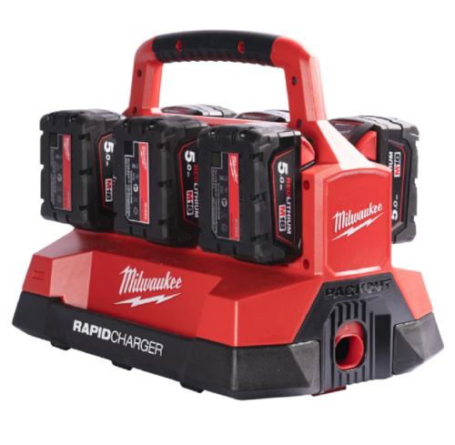 Milwaukee M18 PC6 - Szybka ładowarka 6-portowa 18 V