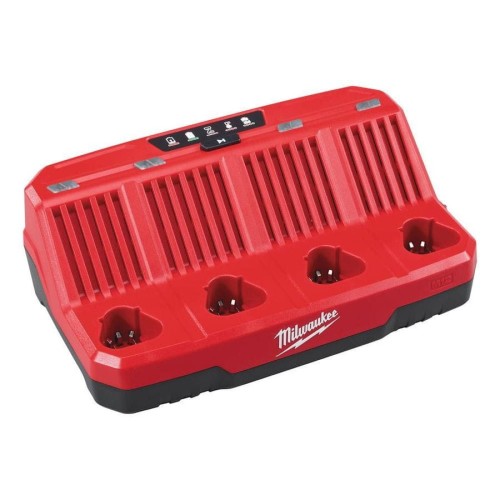 Milwaukee M12 C4 - Ładowarka 4-portowa 12 V