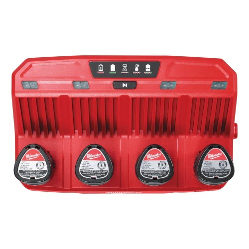 Milwaukee M12 C4 - Ładowarka 4-portowa 12 V