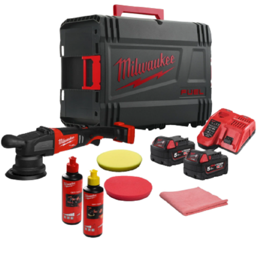 Milwaukee M18 FROP15-502X KIT - Akumulatorowa polerka mimośrodowa 125 mm / 18 V