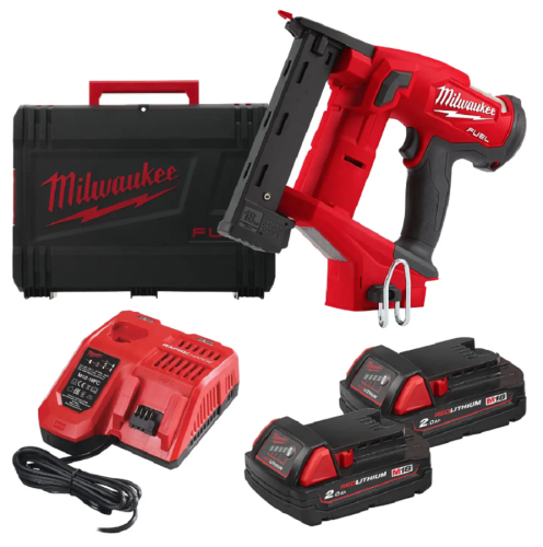 Milwaukee M18 FNCS18GS-202X - Akumulatorowy zszywacz / 2 tryby pracy 18 V