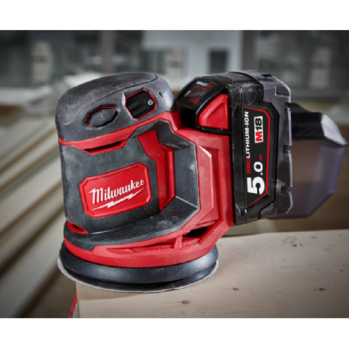 Milwaukee M18 BOS125-0 - Akumulatorowa szlifierka mimośrodowa 125 mm / 18 V