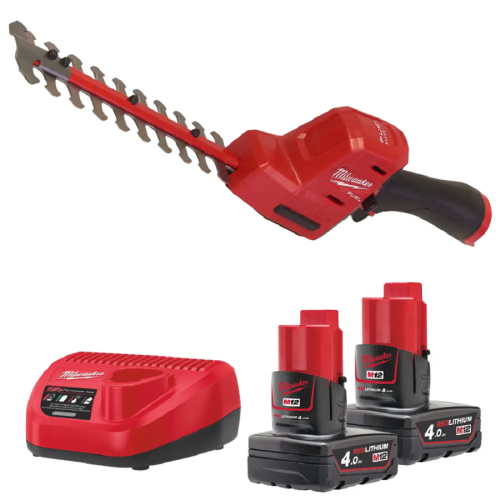 Milwaukee M12 FHT20-402 - Akumulatorowe nożyce do żywopłotu 20 cm