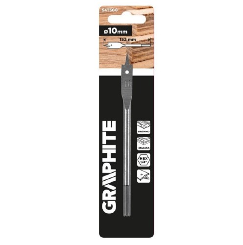 Graphite 54T5XX - Łopatkowe wiertło do drewna 152 MM