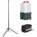 Scangrip SG490534 - Zestaw: Lampa Area 10 Connect + Statyw Tripod 2M + Zasilacz sieciowy Power Supply
