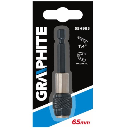 Graphite 55H995 - Uchylny uchwyt magnetyczny do końcówek wkrętakowych 65 mm / 1/4"