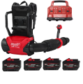MILWAUKEE M18 F2BPB-124 - Akumulatorowa dmuchawa plecakowa na 4 akumulatory 2x 18 V