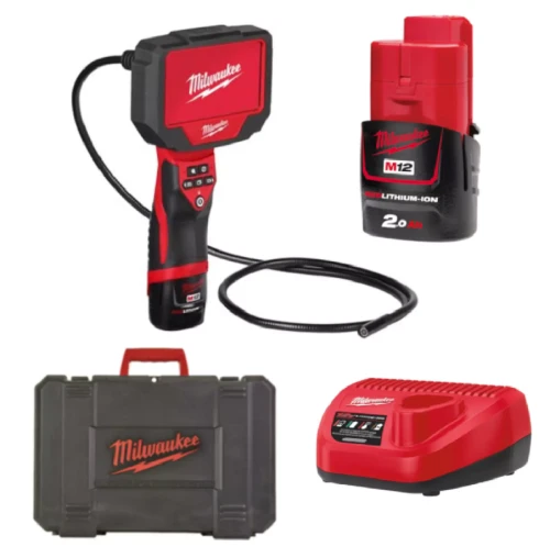 Milwaukee M12 360IC12-201C - Akumulatorowa kamera inspekcyjna 360° 1.2 M / 12 V