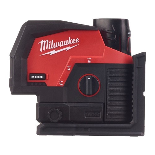 MILWAUKEE M12 CLLP-301C- Laser krzyżowy liniowo-punktowy akumulatorowy zielona wiązka