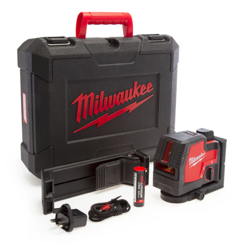 MILWAUKEE L4 CLLP-301C -Laser krzyżowy liniowo-punktowy akumulatorowy zielona wiązka