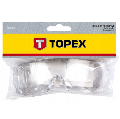 Topex 82S108 - Okulary ochronne białe z poliwęglanu