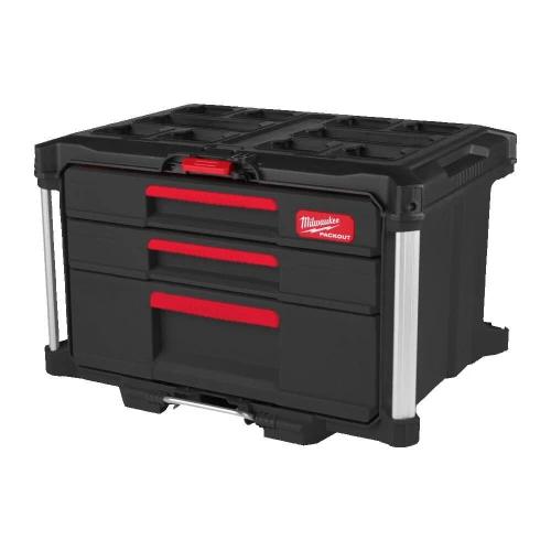 Milwaukee Packout 2 + 1 Drawer Tool Box - Skrzynia z 2+1 szufladami