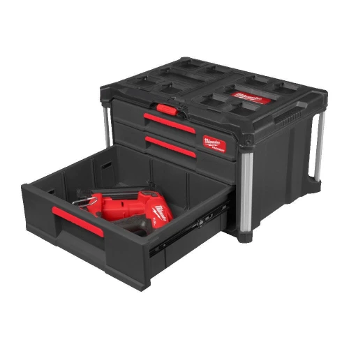 Milwaukee Packout 2 + 1 Drawer Tool Box - Skrzynia z 2+1 szufladami