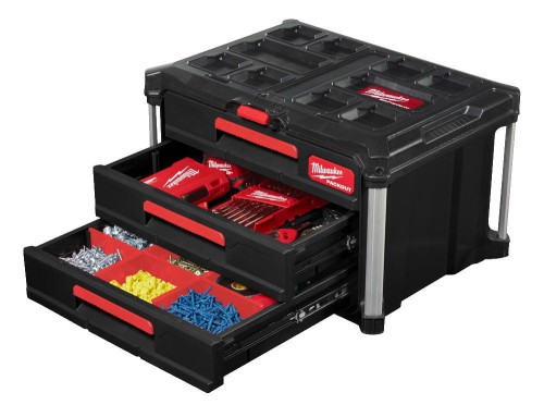 Milwaukee Packout 3 Drawer Tool Box - Skrzynia z 3 szufladami