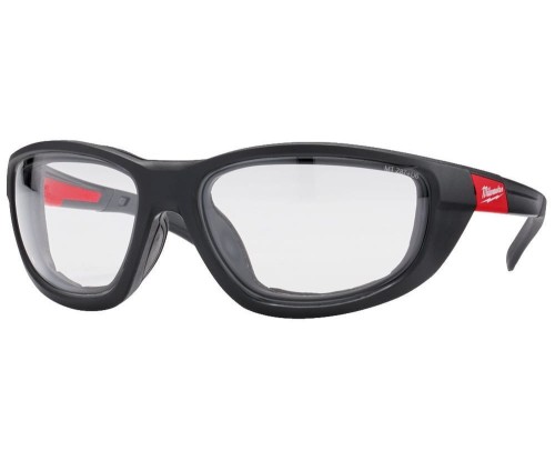 Milwaukee Premium Clear Safety Glasses with Gasket -1pc - Okulary ochronne bezbarwne z uszczelką