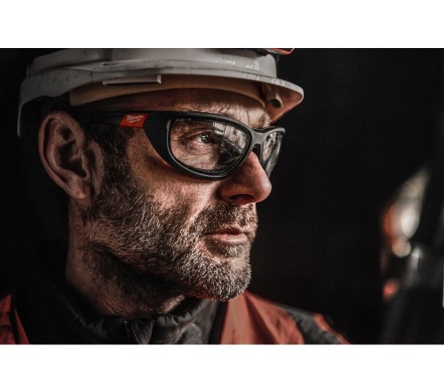 Milwaukee Premium Clear Safety Glasses with Gasket -1pc - Okulary ochronne bezbarwne z uszczelką