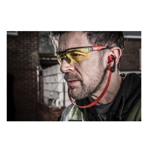 Milwaukee Enhanced Safety Glasses Yellow - 1pc - Milwaukee Okulary Ochronne Żółte Odporne Na Zarysowania