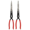 Milwaukee Long Reach Pliers 2 pc Set - Zestaw szczypiec długich - 2 szt