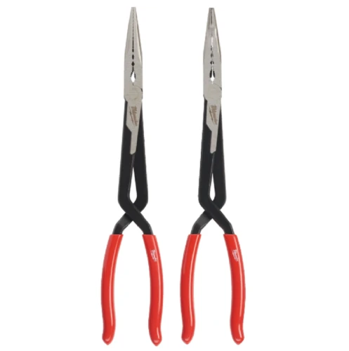 Milwaukee Long Reach Pliers 2 pc Set - Zestaw szczypiec długich - 2 szt