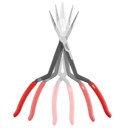 Milwaukee Long Reach Pliers 2 pc Set - Zestaw szczypiec długich - 2 szt