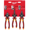 Milwaukee VDE 3 Piece Plier Set - Zestaw szczypiec izolowanych VDE - 3 szt