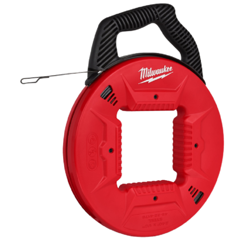 Milwaukee Steel Fish Tape 7.5m -  Narzędzie do przeciągania przewodów - linka stalowa 7.5 m