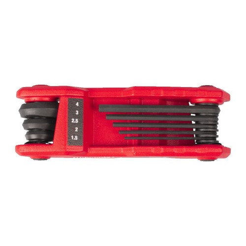 Milwaukee Metric Folding Hex Key Set - 8 pc-  Zestaw składanych kluczy imbusowych HEX 8 el.