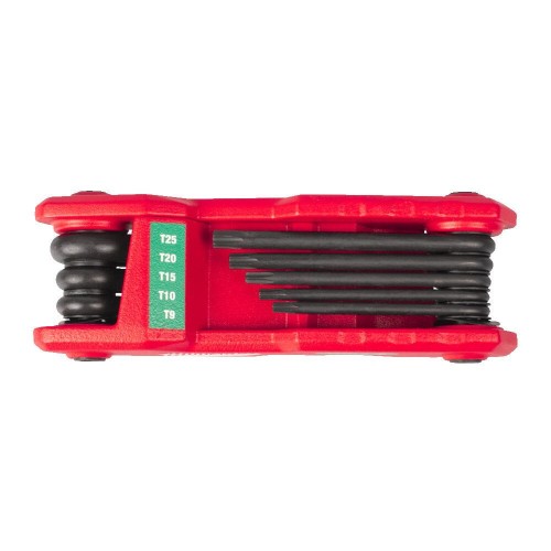 Milwaukee Folding Torx Key Set - 8 pc - Zestaw składanych kluczy imbusowych TORX 8 el.