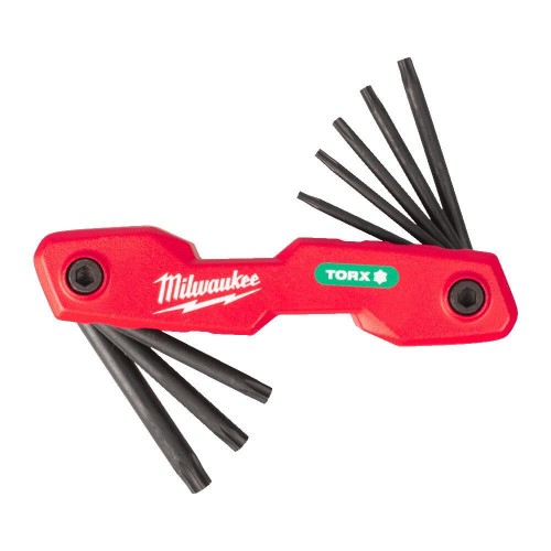 Milwaukee Folding Torx Key Set - 8 pc - Zestaw składanych kluczy imbusowych TORX 8 el.