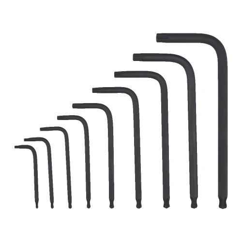 Milwaukee Compact L-Form Torx Key Set - 9 pc - Zestaw kluczy kompaktowych Torx zagiętych 9 szt.