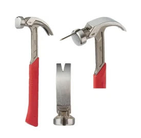 Milwaukee Steel Curved Claw Hammer 20oz / 570g - Młotek Ciesielski Z Trzonkiem Stalowym Zakrzywiony Pazur 570g