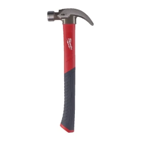 Milwaukee Fiberglass Curved Claw Hammer 20oz / 570g - Młotek ciesielski z trzonkiem z włókna szklanego 570 g