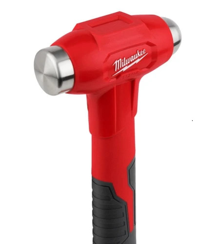 Milwaukee 907 g Dead Blow Ball Peen Hammer - Młotek bezodrzutowy 907 g z noskiem kulistym