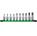 Milwaukee 3/8" Drive Torx Bit Socket Set - Zestaw nasadek bitowych torx 3/8˝ - 10 szt.