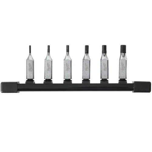 Milwaukee 1/4" Drive Metric Hex Bit Socket Set - Zestaw nasadek bitowych sześciokątnych 1/4˝ - 6 szt.