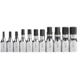 Milwaukee 3/8" Drive Metric Hex Bit Socket Set - Zestaw nasadek bitowych sześciokątnych 3/8" - 11 szt.