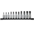 Milwaukee 3/8" Drive Metric Hex Bit Socket Set - Zestaw nasadek bitowych sześciokątnych 3/8" - 11 szt.
