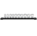 Milwaukee 3/8" Drive Metric Chrome Sockets - Zestaw nasadek metrycznych 3/8″ - 10 szt