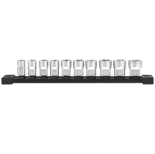 Milwaukee 3/8" Drive Metric Chrome Sockets - Zestaw nasadek metrycznych 3/8″ - 10 szt
