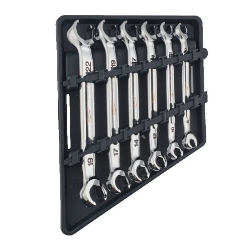 Milwaukee Flare Nut Spanner 6 pc Set - Metric - Zestaw kluczy otwartych do przewodów hamulcowych