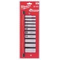Milwaukee 3/8" Drive SAE Deep Chrome Socket Set -  Zestaw nasadek imperialnych długich 3/8″ - 10 szt.