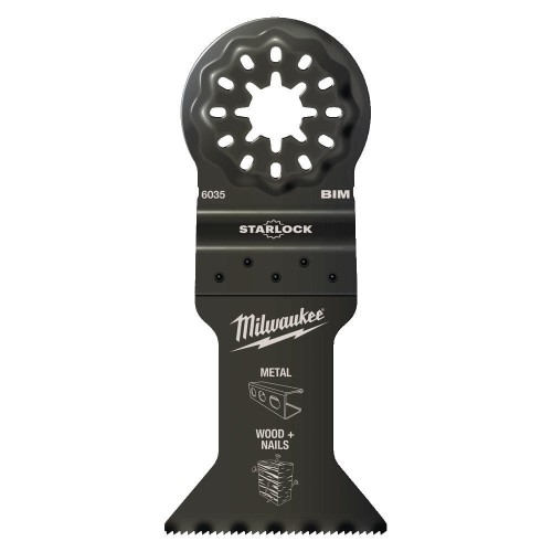 Milwaukee Wood & Metal Bi-Metal 43mm Plunge Blade - 1pc - Brzeszczot 43 x 47 mm do multinarzędzi BIM
