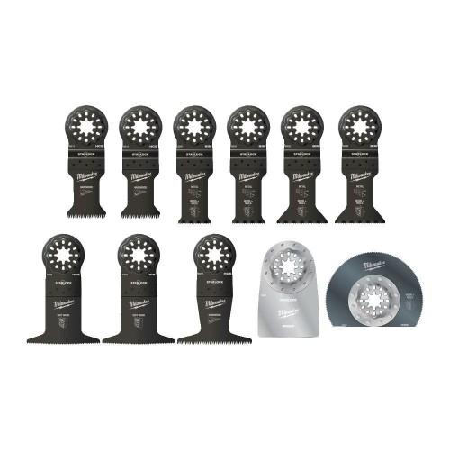 Milwaukee General 11pc Set - 11pc - Zestaw 11 szt. brzeszczotów do multinarzędzia