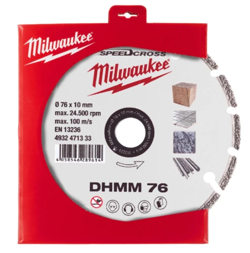 Milwaukee Diamond Multi Material Blade 76 - Diamentowa tarcza tnąca DHMM 76x10x1.2 mm 