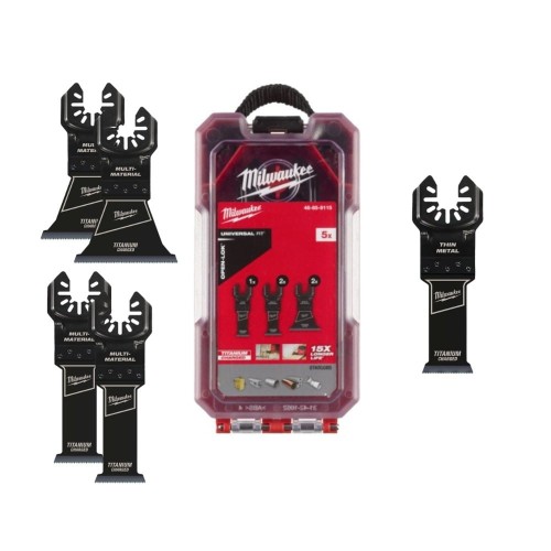 Milwaukee OMT OL Set WM-5 pc Set - Zestaw uniwersalnych brzeszczotów