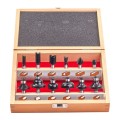 Milwaukee Router bit set - 12 pcs - Zestaw frezów do drewna z trzepieniem 8 mm 12szt