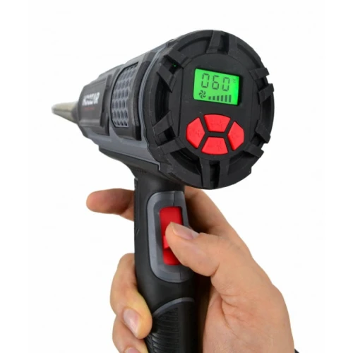 Hoozar KD14-600LCD - Elektryczna opalarka z regulacją i akcesoriami 2000 W