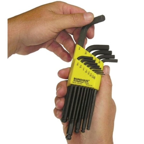 BONDHUS BO20199 - Zestaw 22 imbusów - 9 szt metrycznych 10999 + 13 szt calowych  10937